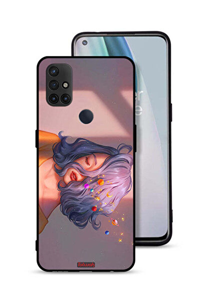 Tolwak غطاء حماية لهاتف OnePlus Nord N10 5G برسومات فتاة وفضاء
