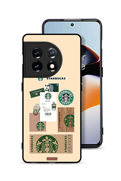 Tolwak غطاء حماية لهاتف OnePlus 11 5G بملصق قهوة