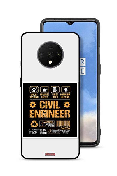 Tolwak غطاء حماية لهاتف OnePlus 7T - ملصق مهندس مدني
