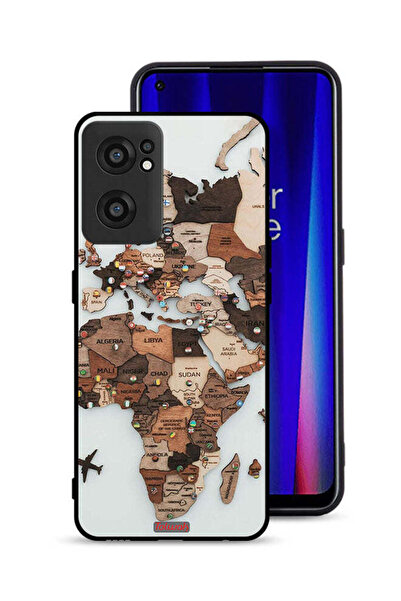 Tolwak OnePlus Nord CE 2 5G Protective Case Cover World Map Art