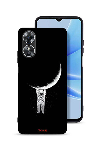 Tolwak غطاء حماية لهاتف Oppo A17 معلق على سطح القمر