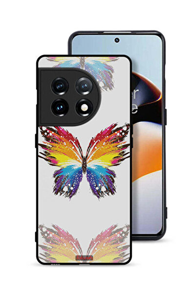 Tolwak غطاء حماية لهاتف OnePlus 11 5G، فن رقمي، خلفية بسيطة، فراشة بسيطة