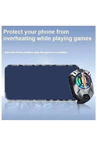 Zilevo Fs09 Digital Display Lighted Silent Radiator Mobile Phone Cooler