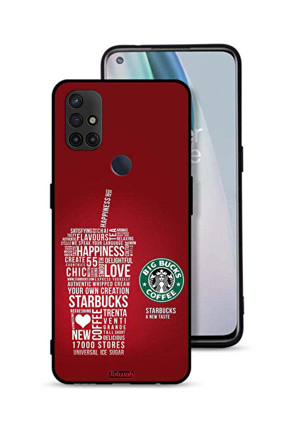 Tolwak غطاء حماية لهاتف OnePlus Nord N10 5G بملصق قهوة