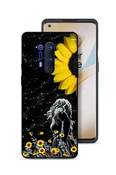 Tolwak غطاء حماية لهاتف OnePlus 8 Pro بتصميم فتاة تنظر إلى فن القمر