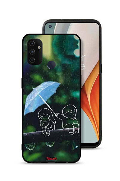 Tolwak غطاء حماية لهاتف OnePlus Nord N100 - زوجين من الفن التجريدي