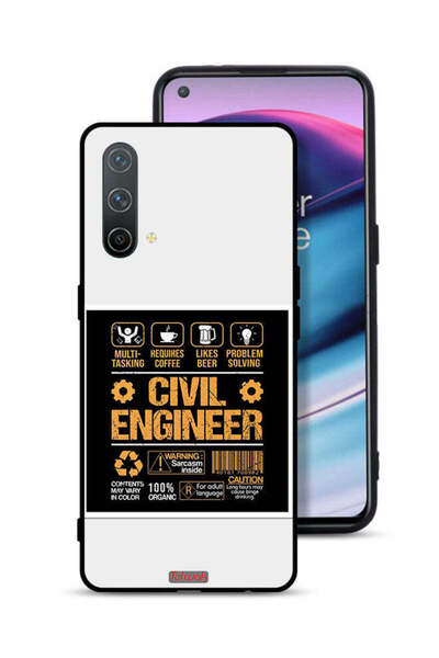 Tolwak غطاء حماية OnePlus Nord CE 5G، ملصق مهندس مدني