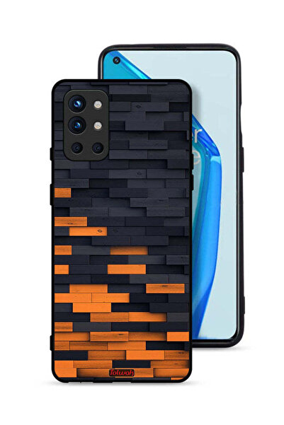 Tolwak OnePlus 9R 5G Protective Case Cover Wooden Wall