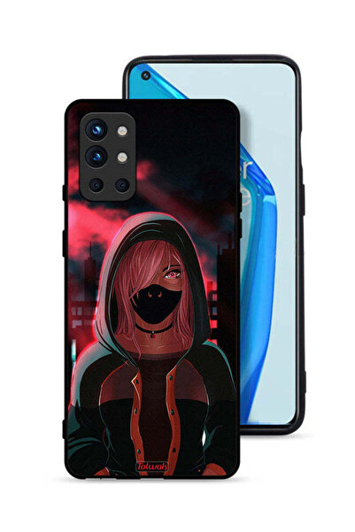 Tolwak غطاء حماية لهاتف OnePlus 9R 5G، رسمة فتاة ترتدي قناعًا