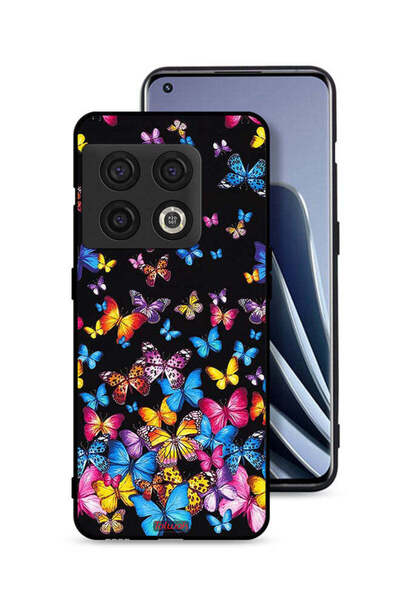 Tolwak غطاء حماية لهاتف OnePlus 10 Pro 5G بنقشة فراشات ملونة