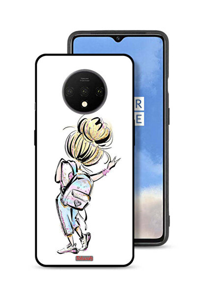 Tolwak غطاء حماية لهاتف OnePlus 7T بتصميم فتاة العودة إلى المدرسة