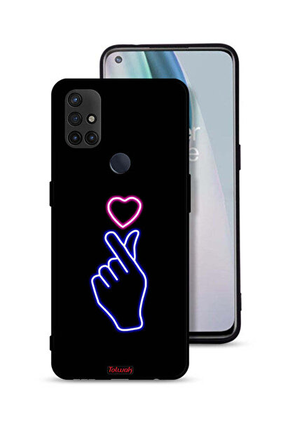 Tolwak غطاء حماية لهاتف OnePlus Nord N10 5G بنقشة قلب سريع
