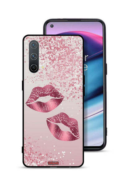 Tolwak غطاء حماية OnePlus Nord CE 5G برسومات شفاه لامعة