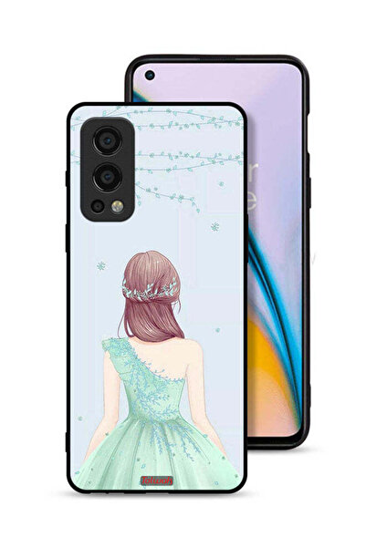 Tolwak غطاء حماية لهاتف OnePlus Nord 2 5G بطبعة فتاة لطيفة ترتدي فستانًا مزهرًا