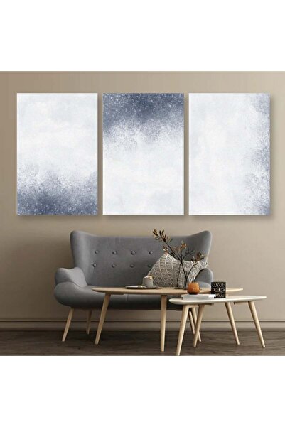 Marktna ثلاث لوحات قماشية بتصميم مودرن مع برواز ذهبي مجوف