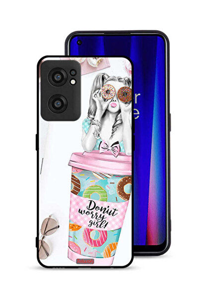 Tolwak OnePlus Nord CE 2 5G Protective Case Cover Donut Worry Girl