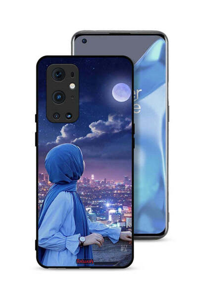 Tolwak غطاء حماية لهاتف OnePlus 9 Pro 5G بطبعة فتاة محجبة تنظر إلى القمر