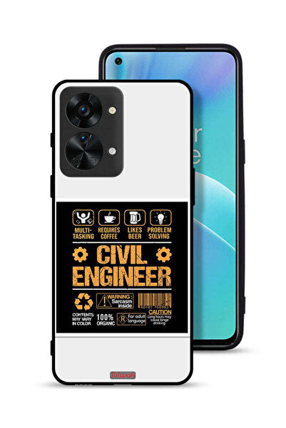 Tolwak غطاء حماية لهاتف OnePlus Nord 2T 5G، ملصق مهندس مدني