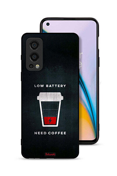 Tolwak غطاء حماية لهاتف OnePlus Nord 2 5G - بطارية منخفضة - يحتاج إلى قهوة