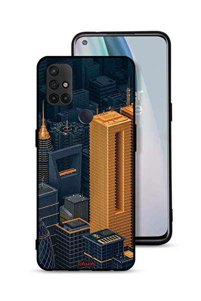 Tolwak غطاء حماية لهاتف OnePlus Nord N10 5G برسومات مباني فنية