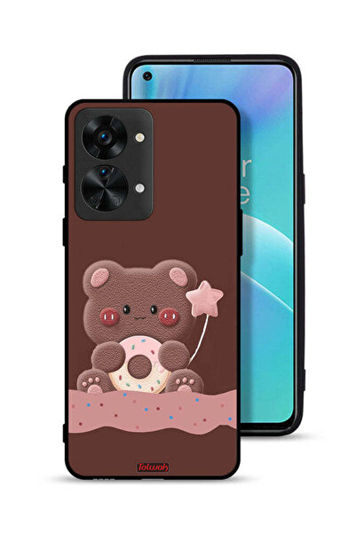 Tolwak غطاء حماية لهاتف OnePlus Nord 2T 5G بطبعة دب دونات
