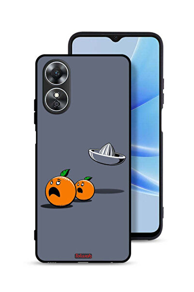 Tolwak غطاء حماية لهاتف Oppo A17 بنمط فن رقمي بسيط وفكاهي