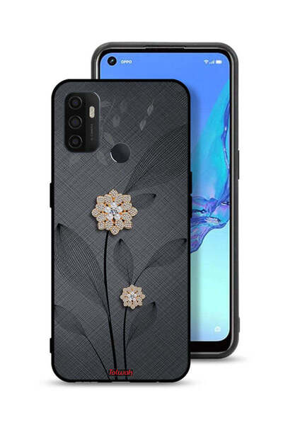 Tolwak غطاء حماية Oppo A11s بتصميم زهور ماسية