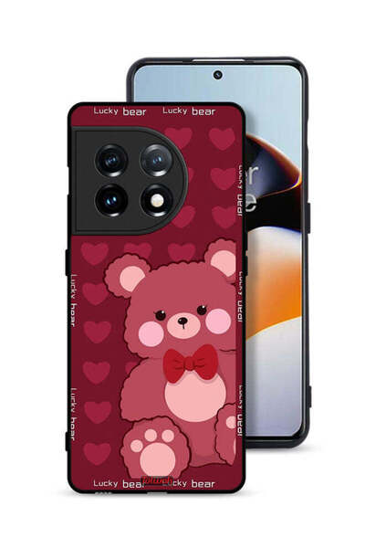 Tolwak غطاء حماية لهاتف OnePlus 11 5G بتصميم الدب المحظوظ