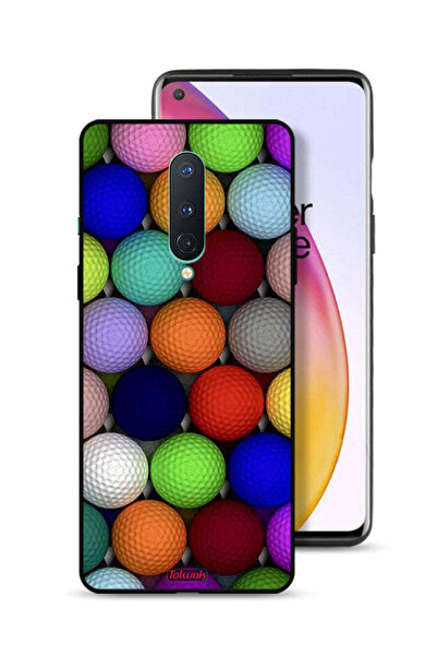Tolwak غطاء حماية لهاتف OnePlus 8 بتصميم كرات فنية تجريدية