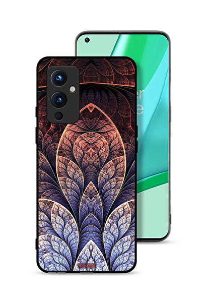 Tolwak غطاء حماية لهاتف OnePlus 9 5G بتصميم تجريدي زهري فركتالي