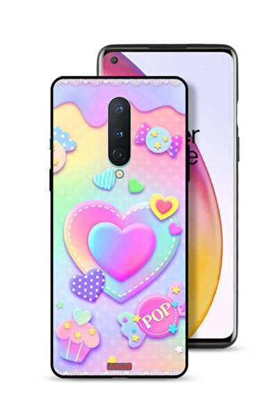 Tolwak غطاء حماية لهاتف OnePlus 8 برسومات قلوب البوب