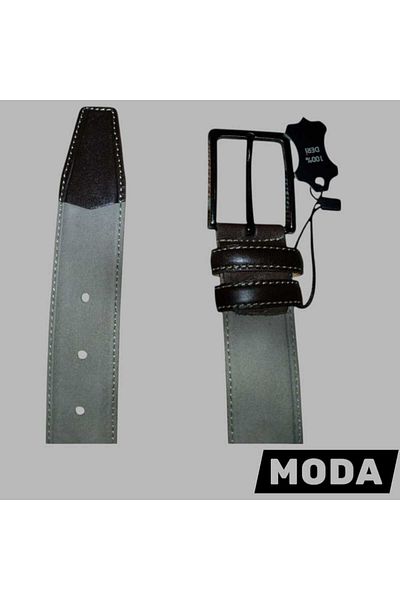 oktay kundura 100% Suede Leather 3.5cm Men's Cloth Linen Jeans Canvas Pants Belt