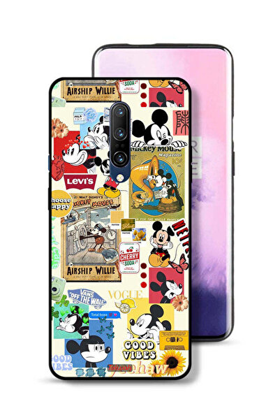 Tolwak غطاء حماية لهاتف OnePlus 7 Pro مع ملصقات Happy and Stickers