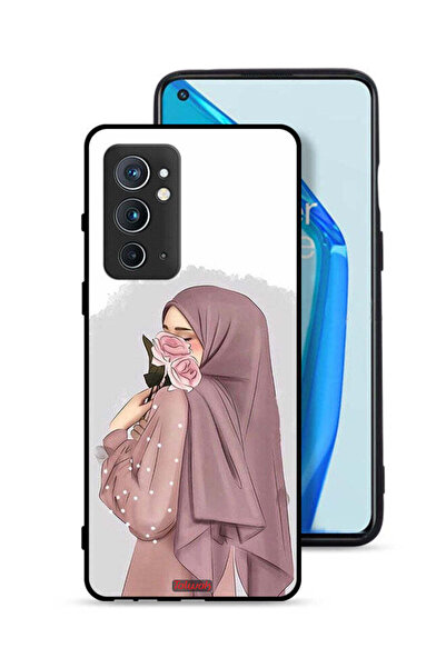 Tolwak غطاء حماية لهاتف OnePlus 9RT 5G برسومات فتاة تحمل ورودًا