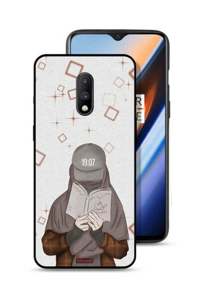 Tolwak غطاء حماية لهاتف OnePlus 7 بتصميم فتاة تقرأ الفن