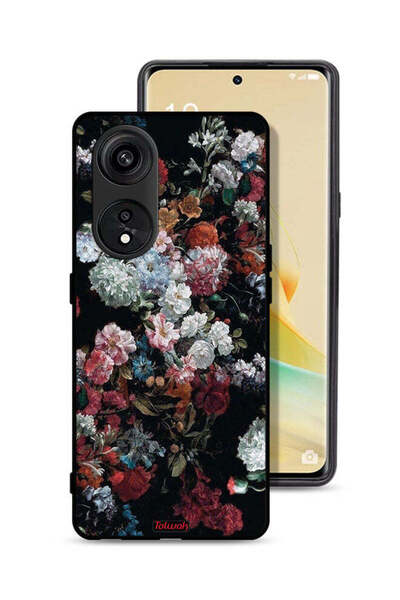 Tolwak غطاء حماية لهاتف Oppo A1 Pro بنقشة ورود عتيقة