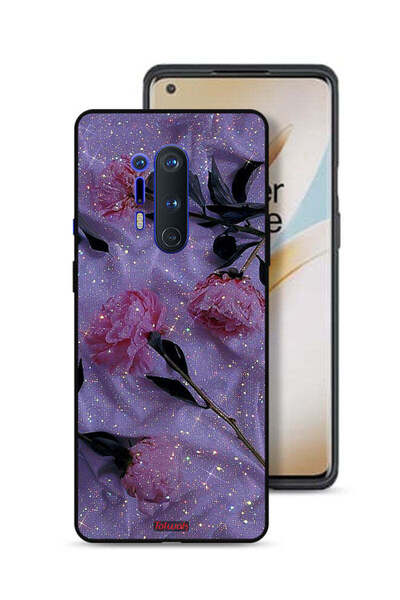 Tolwak غطاء حماية لهاتف OnePlus 8 Pro بنقشة ورود لامعة