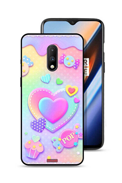 Tolwak غطاء حماية لهاتف OnePlus 7 برسومات قلوب البوب