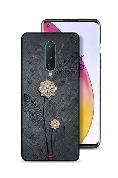 Tolwak غطاء حماية لهاتف OnePlus 8 بتصميم زهور ماسية