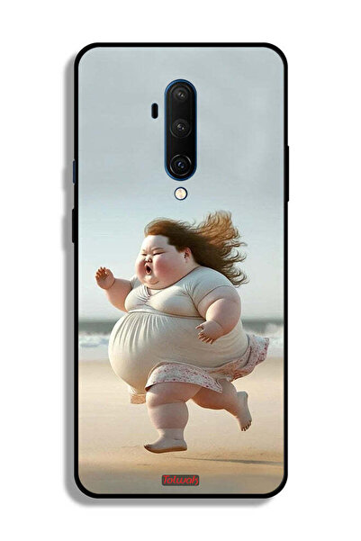 Tolwak OnePlus 7T Pro Protective Case Cover Fatty Baby Girl Running