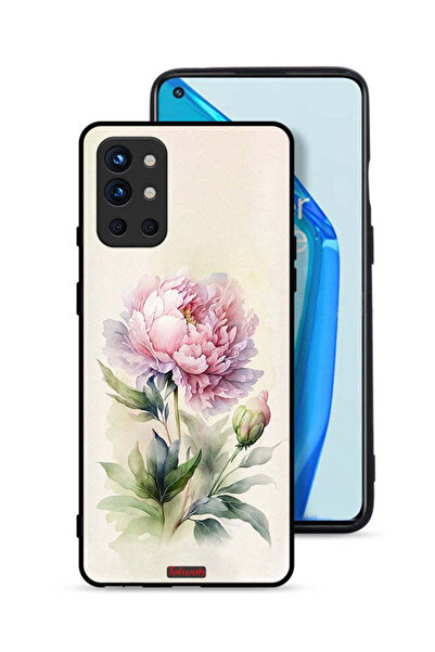 Tolwak غطاء حماية لهاتف OnePlus 9R 5G بتصميم فني بألوان مائية وردية