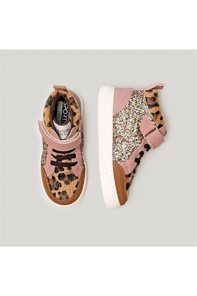 MBB ETİCARET Merli Rose Shine Kids Shoes 139 Leopard