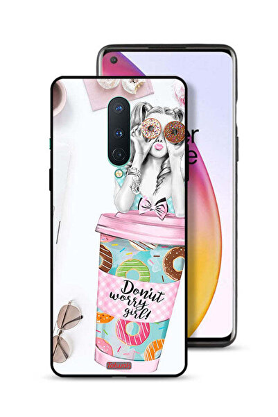 Tolwak OnePlus 8 Protective Case Cover Donut Worry Girl