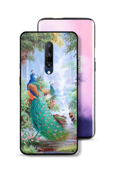 Tolwak غطاء حماية لهاتف OnePlus 7 Pro بنقشة الطاووس