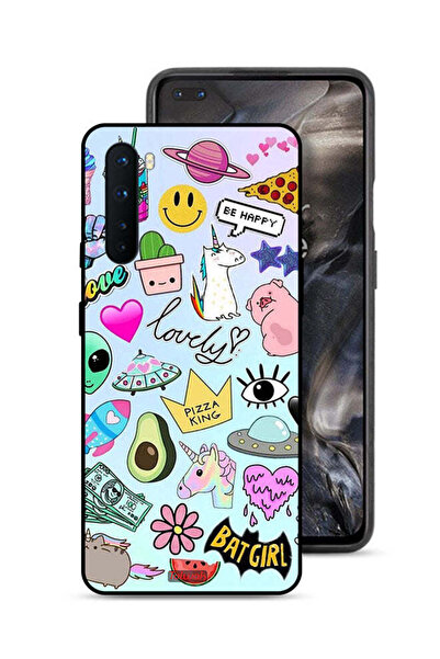 Tolwak غطاء حماية لهاتف OnePlus Nord بملصقات جميلة