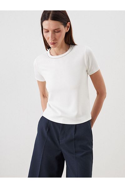 LC Waikiki New Season Crew Neck Women's T-Shirt - S5Qv70Z8