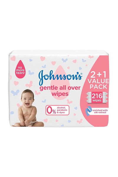 Generic Johnson's Baby Wipes Gentle All Over 216 pcs