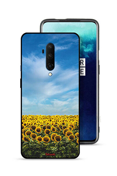 Tolwak غطاء حماية لهاتف OnePlus 7T Pro بطبعة عباد الشمس تحت السماء