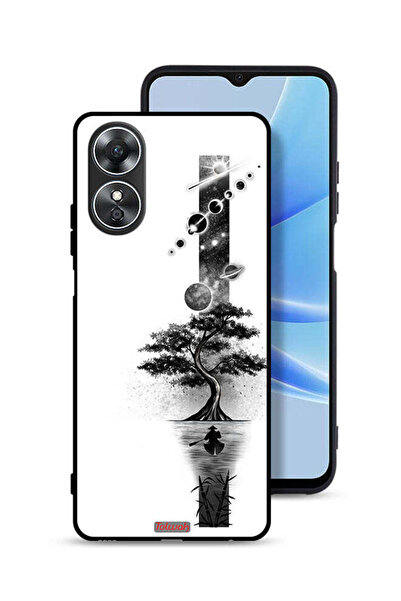 Tolwak غطاء حماية Oppo A17 بتصميم فني على شكل أرض وفضاء