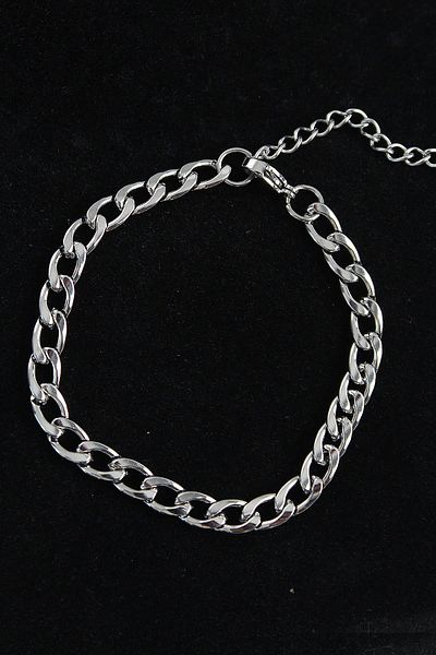Celira Steel Thick Classic Model Silver Color Men's Bracelet